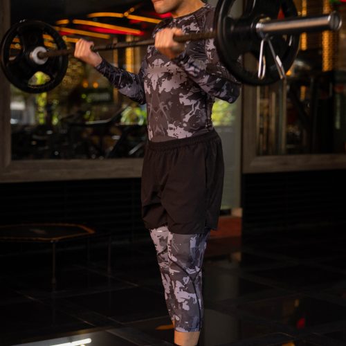 CICLISTA TERMICO 3/4 DARK CAMO